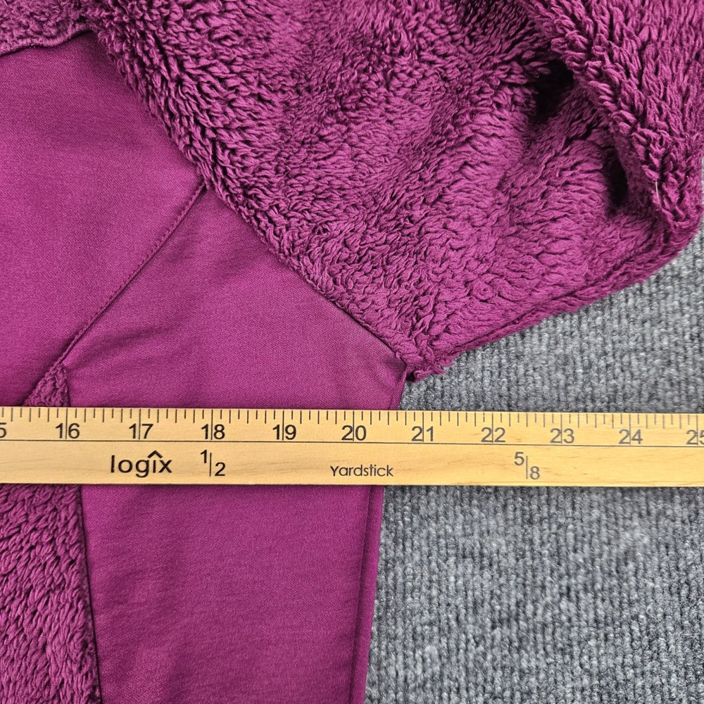 Columbia By The Lake Plush Fleece Jacket Women's L Full Zip Purple Long Sleeve - Picture 7 of 7